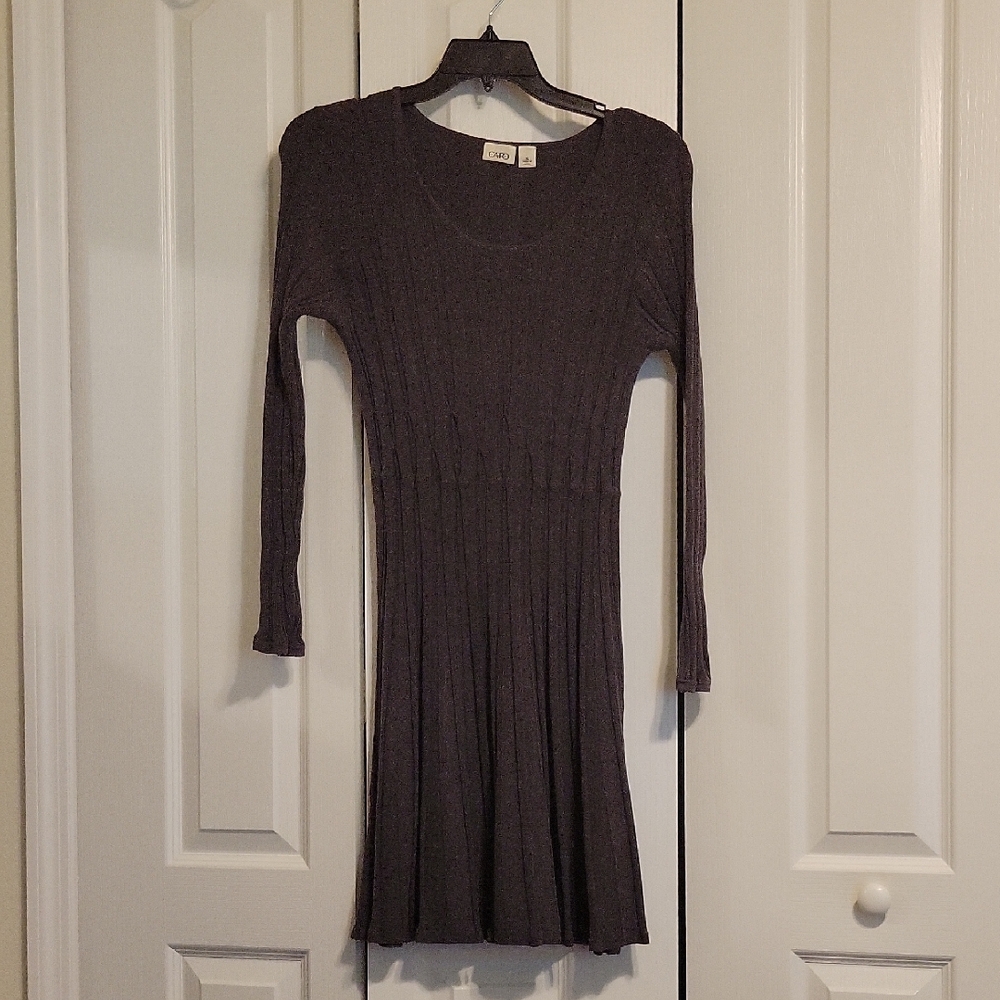 Sweater Dress Gray Long Sleeve